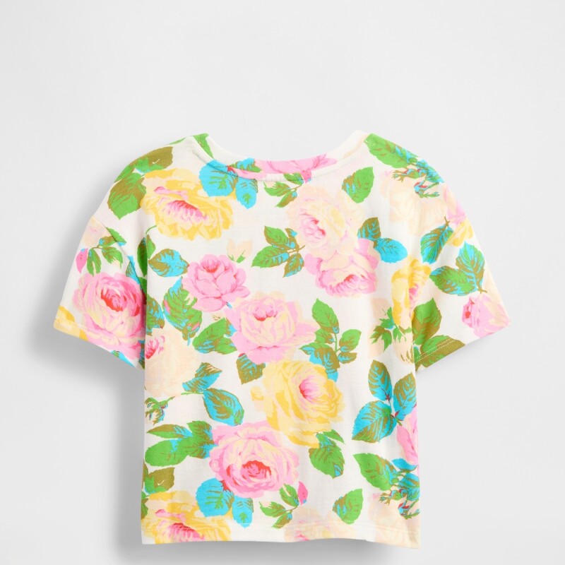 BF SS RELAXED PRINT T SUMMER FLORAL