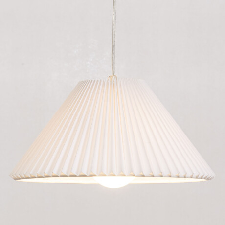 LÁMPARA DE TECHO BLANCO METAL PLEATING