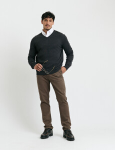 470985 SWEATER HARRINGTON LABEL Gris Oscuro