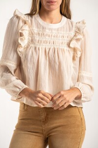 Blusa Con Volados Arena