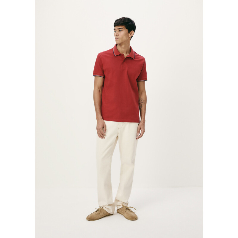 CAMISA POLO MM MASC VERMELHO ESCURO