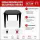 Mesa cuadrada 70 x 70 cm NEGRO