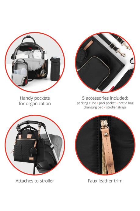 Mochila maternal Suite, negra Mochila maternal Suite, negra