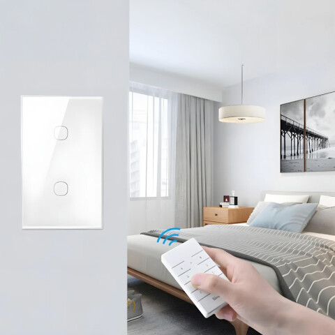 Plaqueta touch wifi "tx" 2 canales blanco matter SO0074