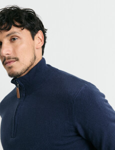 470415 REMERA HARRINGTON LABEL Azul Oscuro