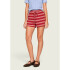 SHORTS FEM VERMELHO LISTRADO