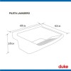 PILETA LAVAR 15LT DUKE Pileta Lavar 15lt Duke