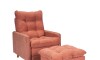 Butaca Reclinable 1 Cuerpo + Puff Living - Montreal Terracota