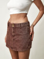 SHORT POLLERA IVY CHOCOLATE