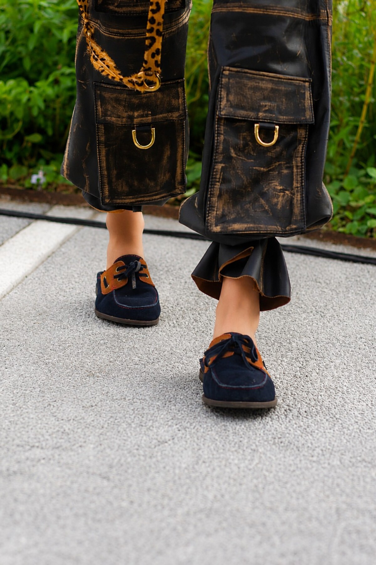 Half Del Corral Shoes Azul / Habano