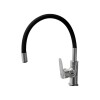 MONOCOMANDO COCINA MESADA ACERO P/GOMA NEGRO RIMONTTI Monocomando Cocina Mesada Acero P/goma Negro Rimontti