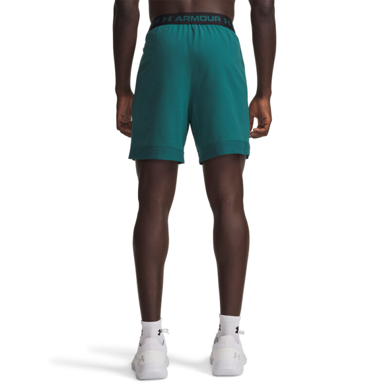 UA Vanish Woven 6in Shorts-RED GRN-338
