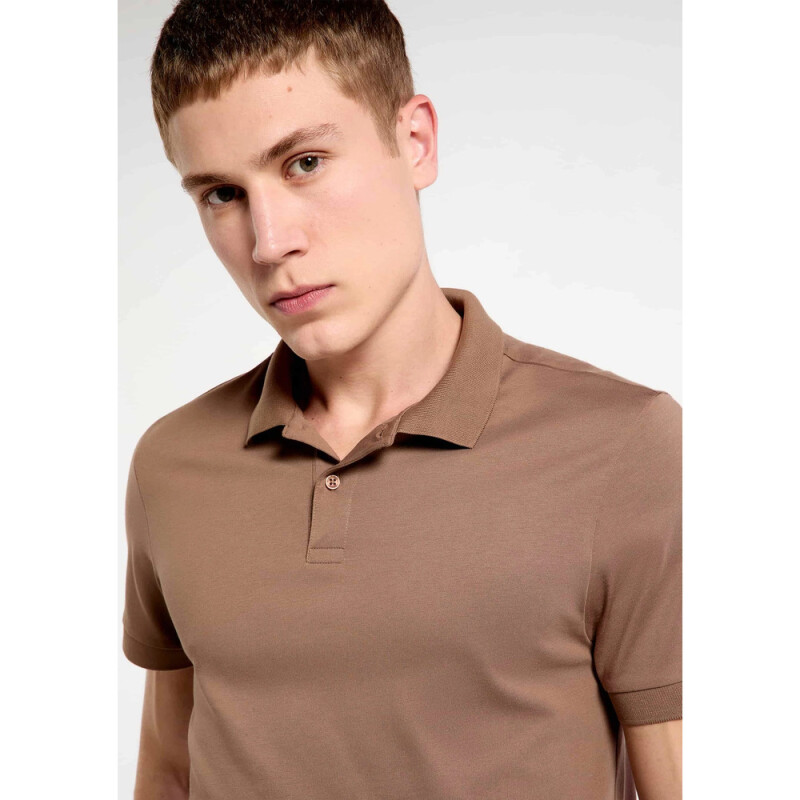 CAMISA POLO MM MASC MARROM MEDIO