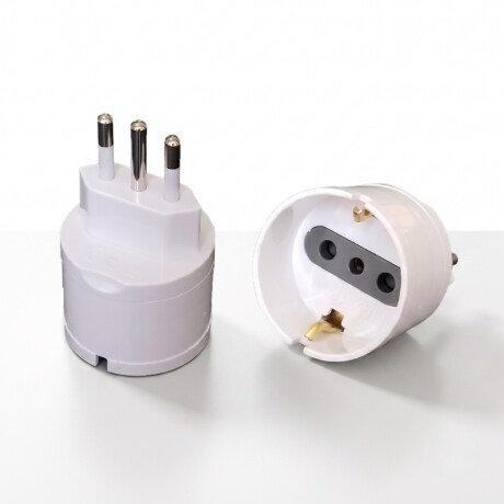 ADAPTADOR SCHUKO 10A Adaptador Schuko 10A Blanco