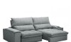 Sillón 3 cuerpos Retráctil Reclinable - Bariloche Gris