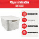 Set x4 caja ratán 20 lts BLANCO
