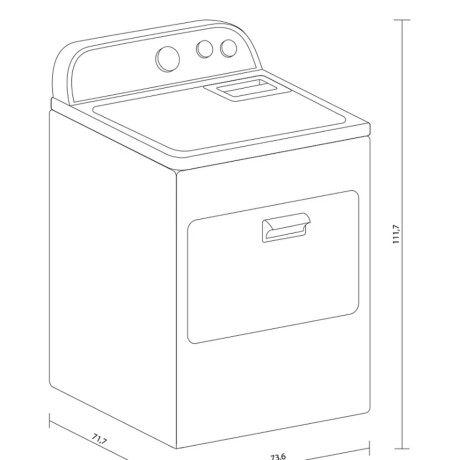 SECARROPAS ELÉCTRICO DE EXTRACCIÓN 15-KG BLANCO WHIRLPOOL 3LWED4815FW