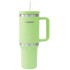 Vaso Térmico Acero inoxidable Doble 890ml + 295ml C/pajita Color Verde