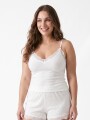 PIJAMA SET RIB BLANCO