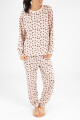 Pijama flor leopard Lila