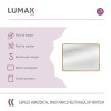 Espejo Horizontal Lumax Xindi Marco Rectangular 90 x 70cm Dorado