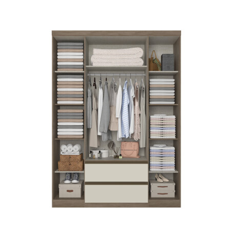 PLACARD ROPERO 4 PUERTAS MDP NOBRE