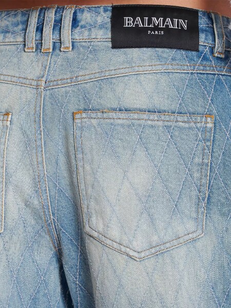 BALMAIN - JEANS STRAIGHT-FIT DIAMOND DENIM Alta Automática