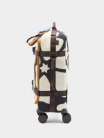 Maleta De Viaje Estampada De Nylon crudo