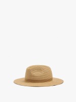 Sombrero Con Efecto Rafia camel
