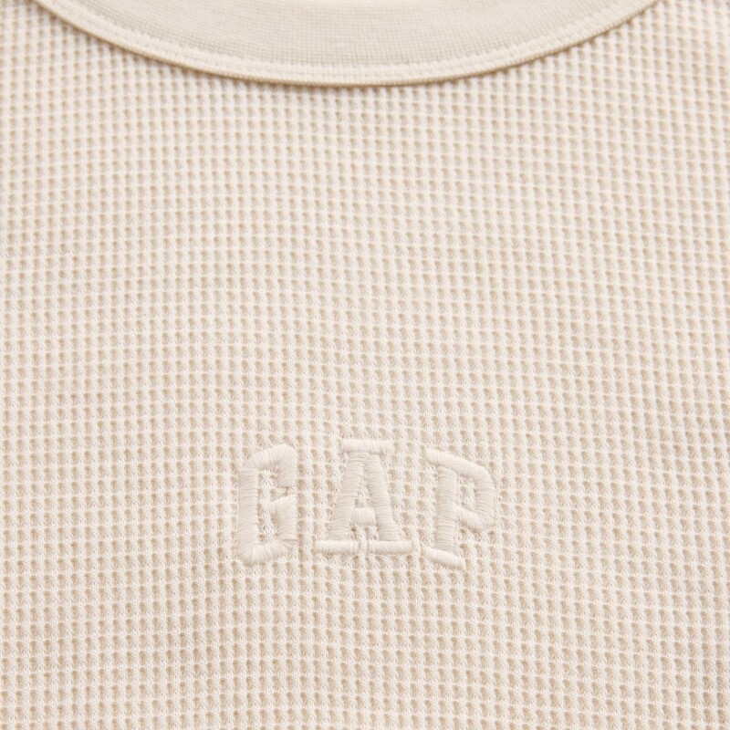 V-FRCH LS WAFFLE MINI LOGO CREW CHINO