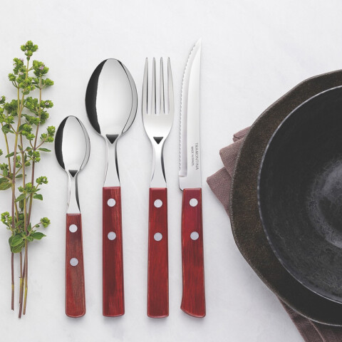 Juego de cubiertos 24 piezas, POLYWOOD -TRAMONTINA TN9286
