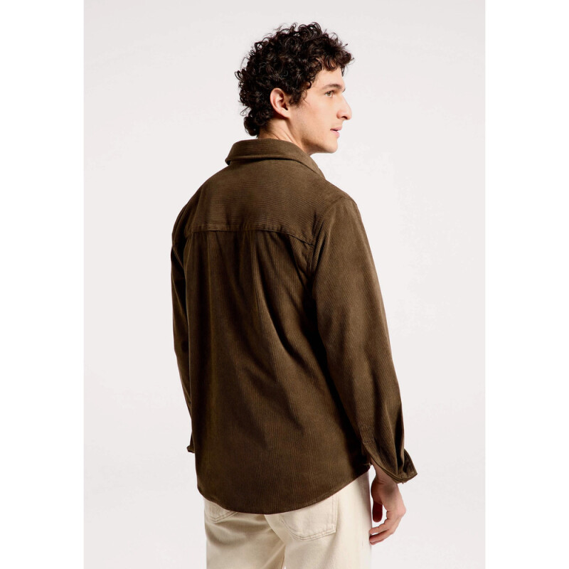 CAMISA ML MASC MARROM