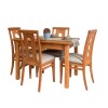 Juego de Comedor Volados con 4 sillas Tablero Juego de Comedor Volados con 4 sillas Tablero