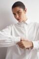 Camisa oversized mangas abullonadas blanco