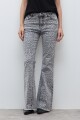 Jean oxford Rita animal print gris