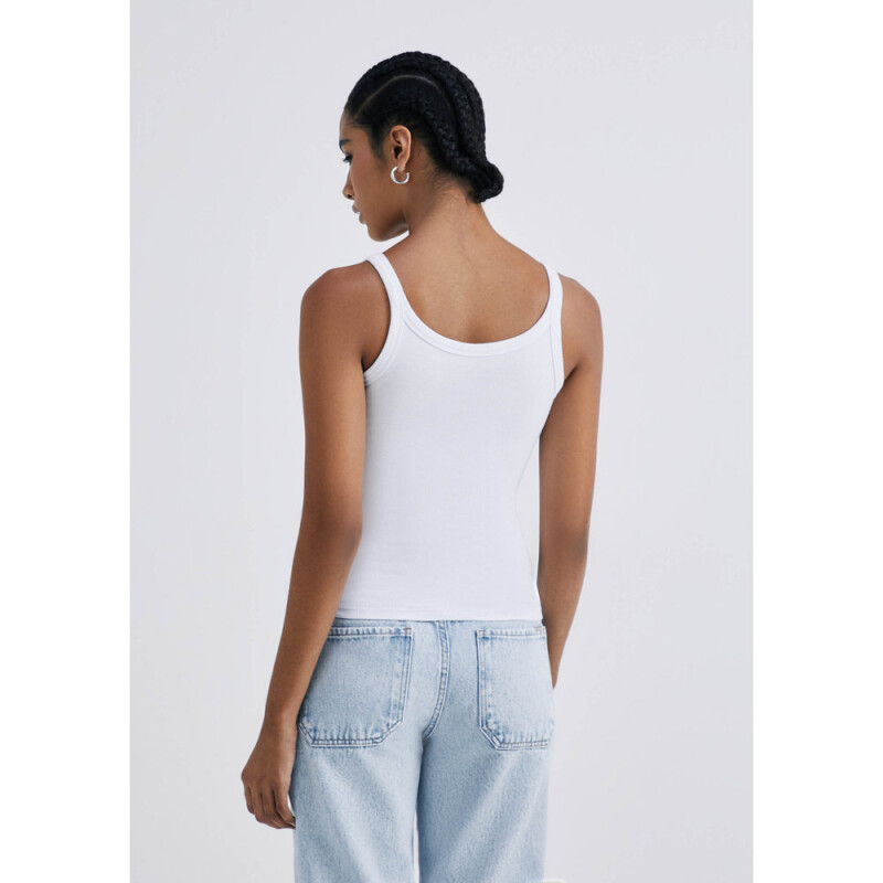 CAMISETA REGATA FEM BRANCO