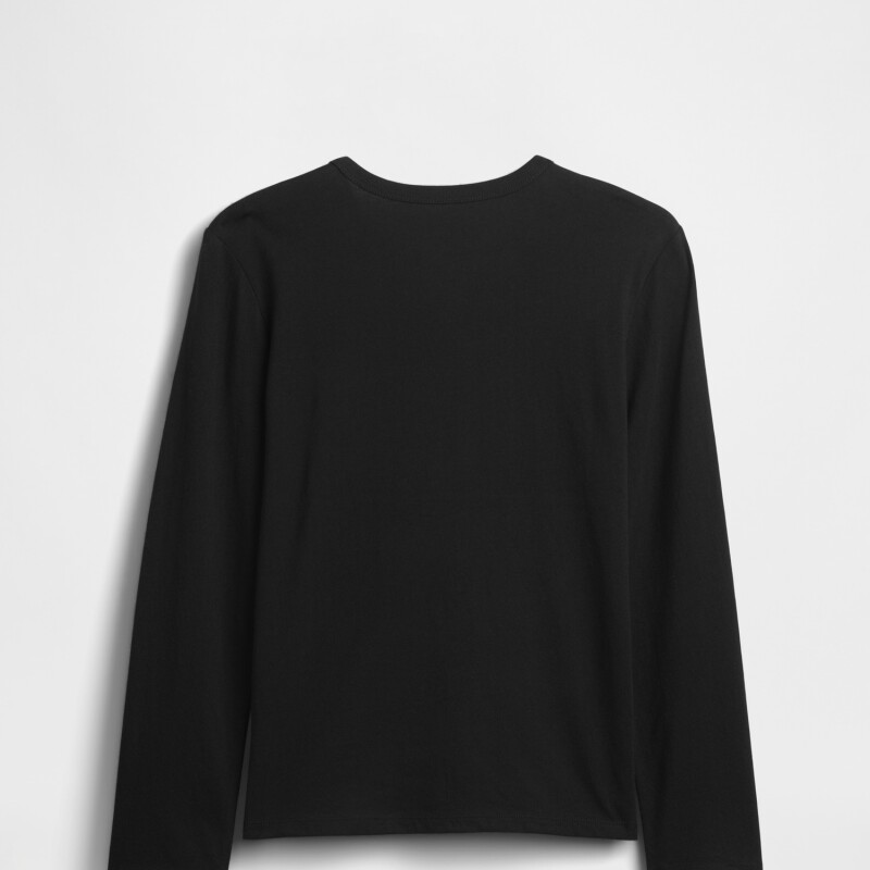 V-FRCH LS LOGO TEE TRUE BLACK