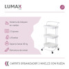 Carrito Organizador 3 Niveles Multiuso con Ruedas Blanco