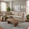 Sillon 3 cuerpos con Chaise - Coimbra Derecho Beige
