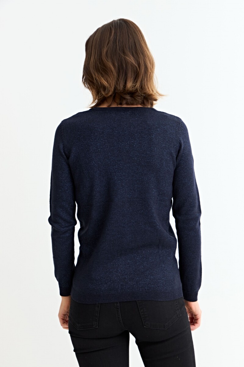 Sweater hilo metálico AZUL