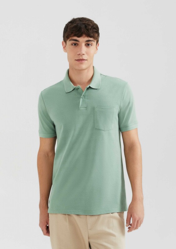 CAMISA POLO MM MASC VERDE CLARO