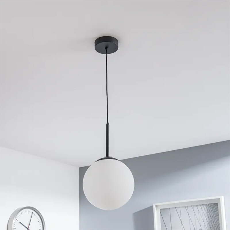 ARTEFACTO COLGANTE DECORATIVO VENANCIO 1 Lámpara Colgante Venancio 1 Negro ø 15 cm
