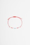 Pulsera ojitos ajustable rojo