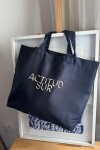 Tote Bag Actitud Sur Azul Marino