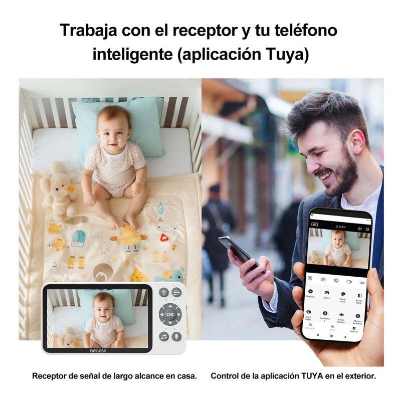 Baby Call con Camara Smart Guard HF3.0 Wifi1080p Ruido Blanco + Soporte Bebesit Baby Call con Camara Smart Guard HF3.0 Wifi1080p Ruido Blanco + Soporte Bebesit