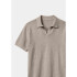 CAMISA POLO MM MASC MARROM CLARO