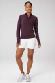 Top Feather Tech+ Half-Zip Top Mujer Oxblood