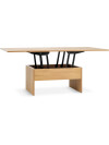 Mesa de centro VARDE L80/160 con tapa abatible roble Mesa de centro VARDE L80/160 con tapa abatible roble