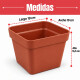 Maceta chica 7,5 lts TERRACOTA