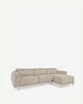 Sofá Singa 3 Plazas con chaise longue derecho beige 296 cm
